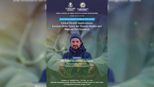 Distinguished Public Lecture Global Health Implications Lessons from Space for Human Rights and Human Development